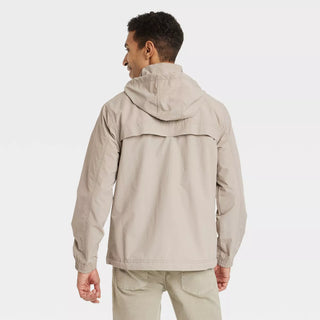 Men'S Hooded Ripstop Rain Coat - Goodfellow & Co™ Tan