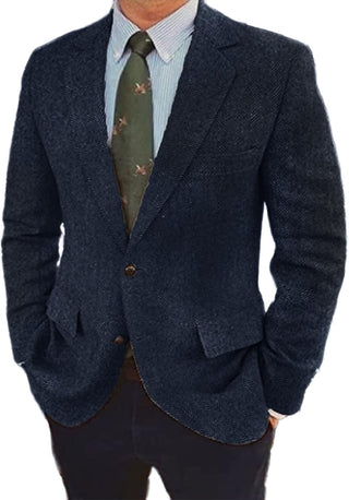 Big and Tall Lightweight Herringbone Blazer