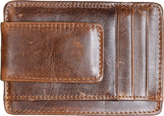 Men's Leather Money Clip RFID Front Pocket Wallet