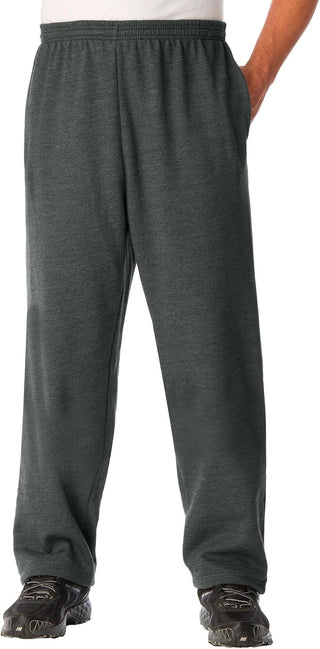 Plus Size Men's Big & Tall Fleece Open-Bottom Sportpants