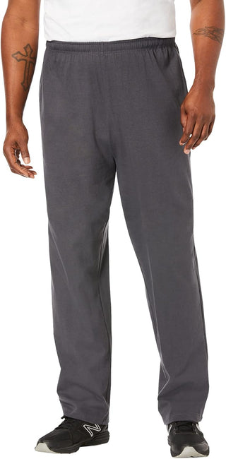 Lightweight Big and Tall Open Bottom Sweatpants