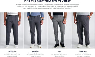 Big Men's Fit Flat Front Dress Pants