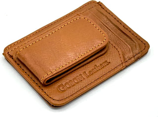 Men's Leather Money Clip Wallet