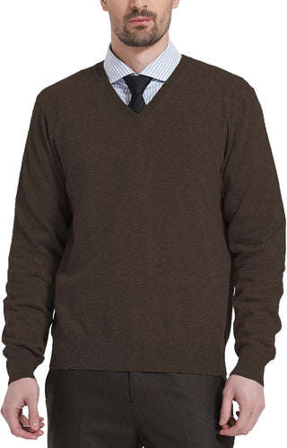 Men's Big and Tall Wool Blend V-Neck Sweater