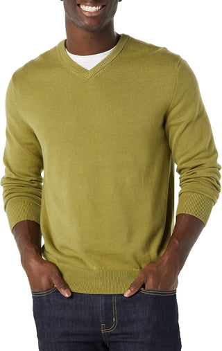 Big Men's V-Neck Plus Size Sweater 