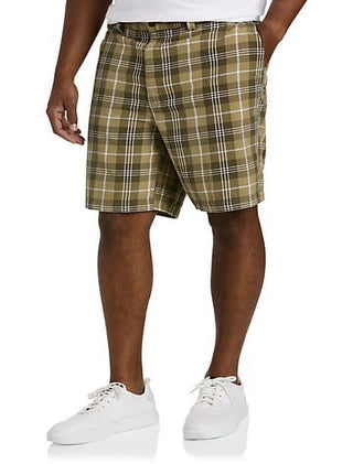 Big + Tall Essentials by  Men'S Big and Tall Mens Plaid Shorts