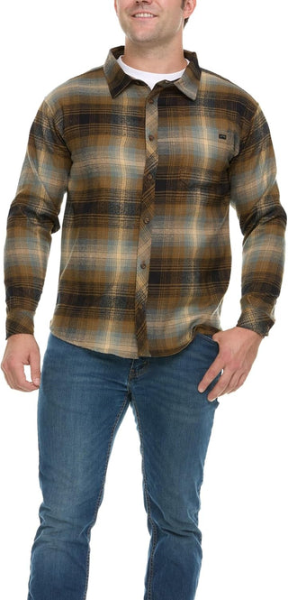 Big and Tall Plaid Flannel Shirt for Men