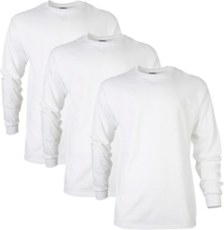 Big Men's Ultra Cotton Long Sleeve T-Shirt, Multipack