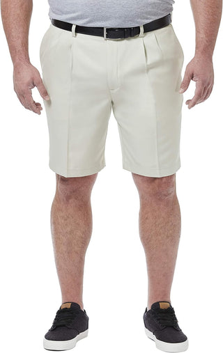 Big Men's Cool Pleated Front Expandable Waist Shorts