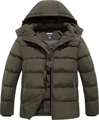 Big and Tall Winter Puffer Coat w/ Hood