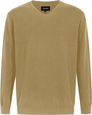 Men's Big and tall Sweater: Cotton V Neck  Pullover