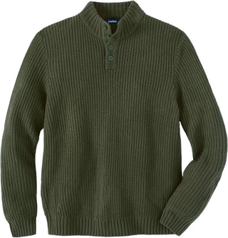 Big Men's Henley Shaker Sweater