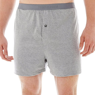 Mens Knit Boxers Big Man 4-Pack Cotton Big and Tall 4XB