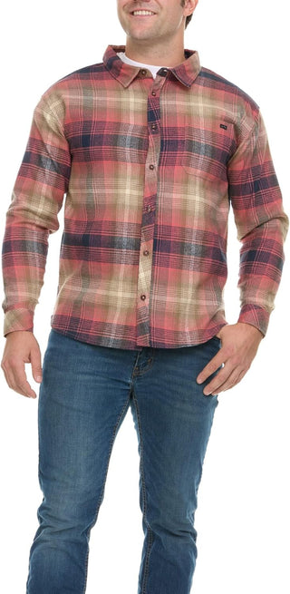 Big and Tall Plaid Flannel Shirt for Men