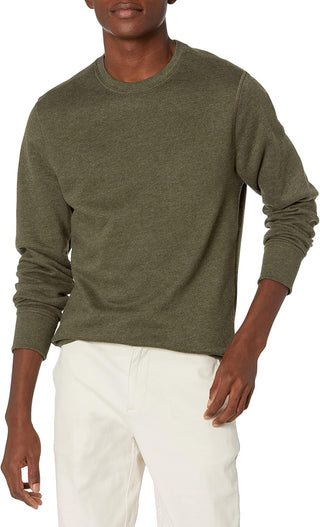 Big Men's Fleece Crewneck Plus Sized Sweatshirt