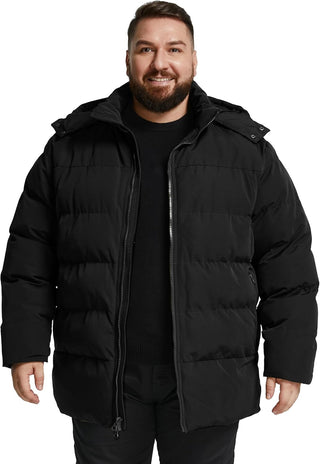 Big and Tall Winter Puffer Coat w/ Hood