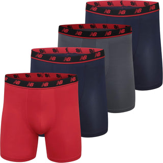 No Fly Boxer Brief for Big and Tall Men - 4 Pack