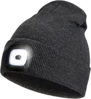 Mens Beanie with LED Light