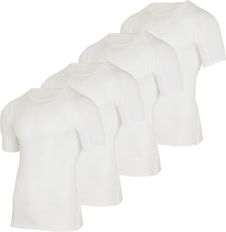 Big Men's Short Sleeve Compression Undershirt- 4 pack