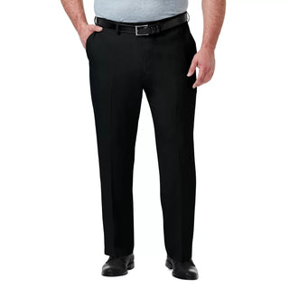 Big & Tall ?? Premium Comfort Expandable-Waist Classic-Fit Stretch Flat-Front Dress Pants