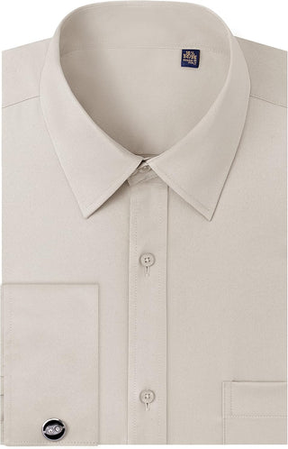 French Cuff Dress Shirts- Men's Big and Tall