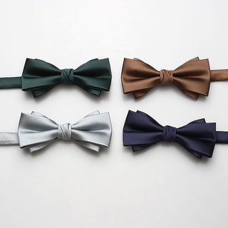 Men'S Bow Tie Fashion Work Wedding Formal Style Classic Retro Bow Solid Colored Formal Work Party Evening