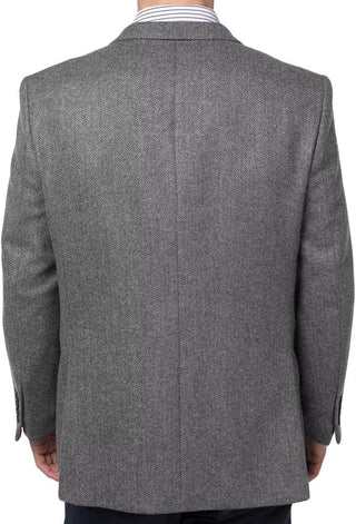 Big Men's Herringbone Tweed Blazer 