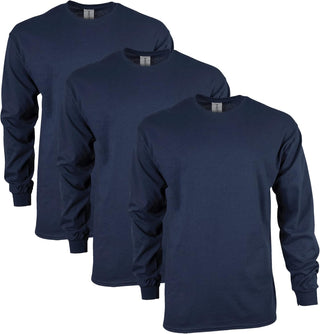 Big Men's Ultra Cotton Long Sleeve T-Shirt, Multipack