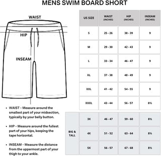 Big Men's Swim Trunks - 3 Pack