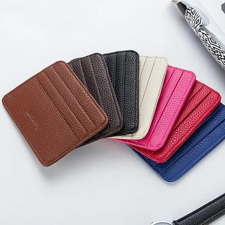 Fashion Ultra Slim Front Pocket Wallet Mens Wallet with 5 Card Slots Minimalist Travel Wallet Flip ID Window Slots for Driver License ID Cards Business Wallet Slim