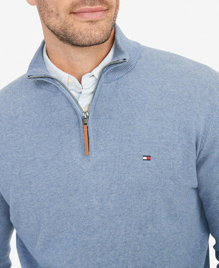 Big Men's Quarter Zip Pullover Sweater