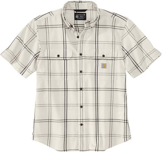 Big Men's Short-Sleeve Plaid Plus Size Shirt