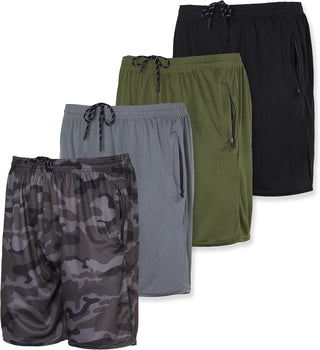 Big Men's Mesh Shorts - 4 Pack