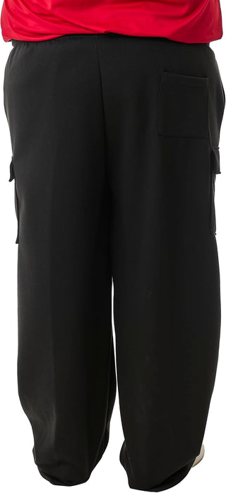 Big Men's Cargo Sweatpants; Plus Sizes