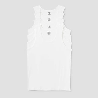 Men'S Big & Tall 4Pk Tank Top - Goodfellow & Co White