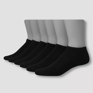 Men'S Big & Tall Hanes Premium Performance Cushioned Low Cut Socks 6Pk