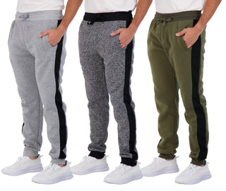 3 Pack Big Men's Tech Fleece Ultra-Soft Warm Jogger Athletic Sweatpants