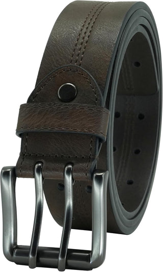 Belts for Men Big and Tall Double Prong; plus Size