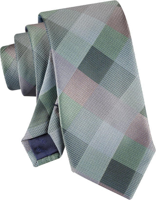 Mens Buffalo Check Pattern Necktie