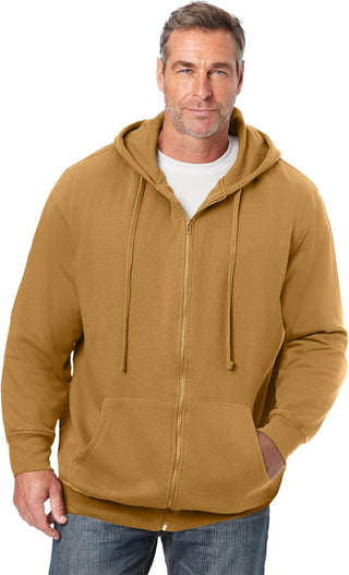 Plus Sized Men's Big & Tall Fleece Hoodie Jacket