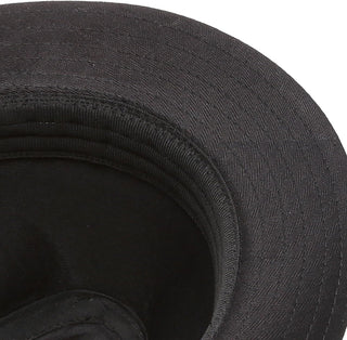 Classic Cotton Twill Fedora Hat with Band