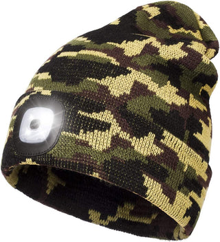 Mens Beanie with LED Light