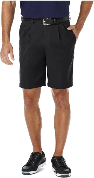 Big Men's Cool Pleated Front Expandable Waist Shorts