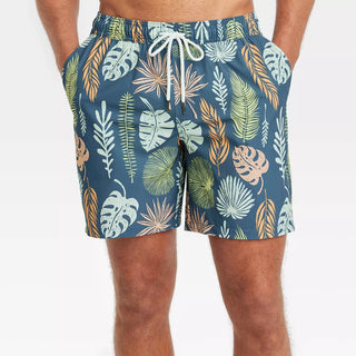 Men'S 7" Swim Shorts with Boxer Brief Liner - Goodfellow & Co