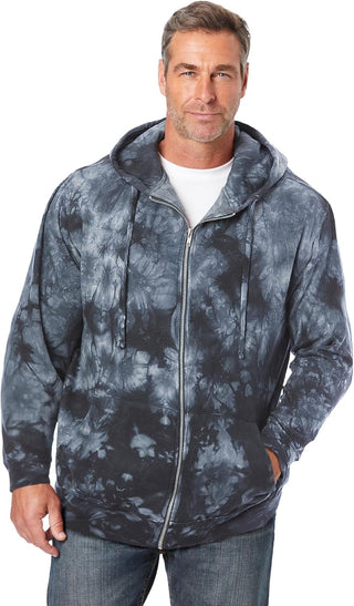 Plus Sized Men's Big & Tall Fleece Hoodie Jacket