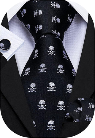 Ties for Men Designer Handkerchief Cufflink WOVEN Casual Necktie