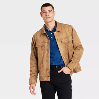 Men'S Faux Suede Trucker Jacket - Goodfellow & Co™