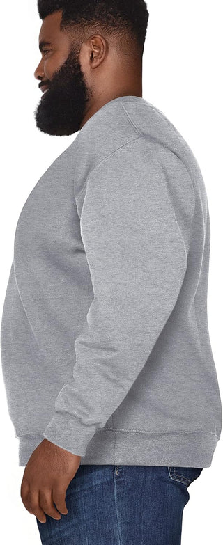 Big and Tall Men's Fleece Crewneck Sweatshirts