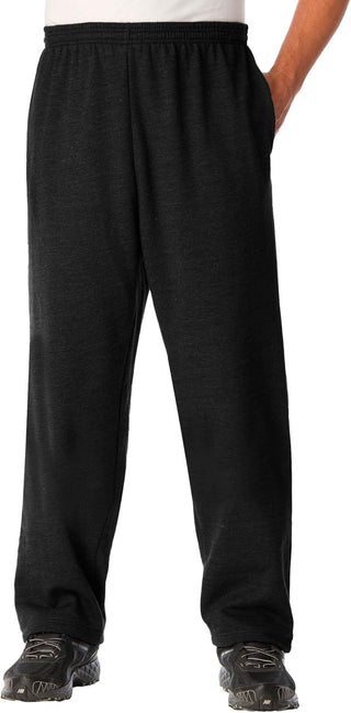 Plus Size Men's Big & Tall Fleece Open-Bottom Sportpants