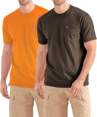 Big and Tall Pocketed T-Shirts for Men - 2 Pack 